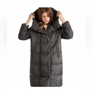 Gerard Darel black down midi puffer coat (36) 🤩